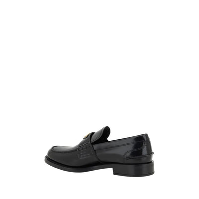 Mocassins à logo Prada