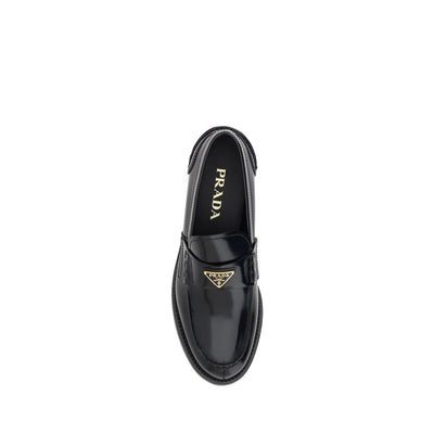 Mocassins à logo Prada