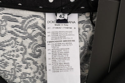 Dolce &amp; Gabbana Zwarte Polka Dot Sicily Crystal Broek