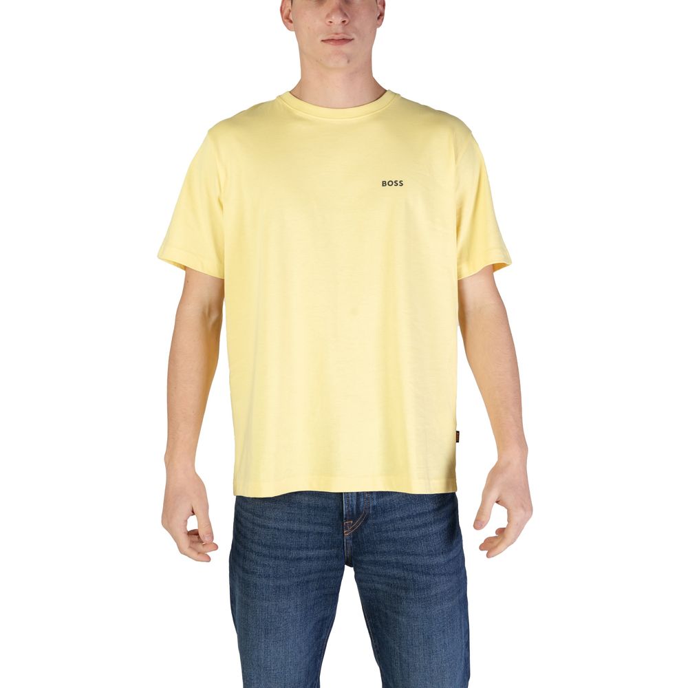 Hugo Boss Geel Katoenen T-shirt