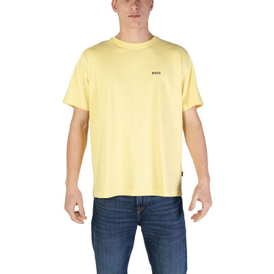 Hugo Boss Geel Katoenen T-shirt