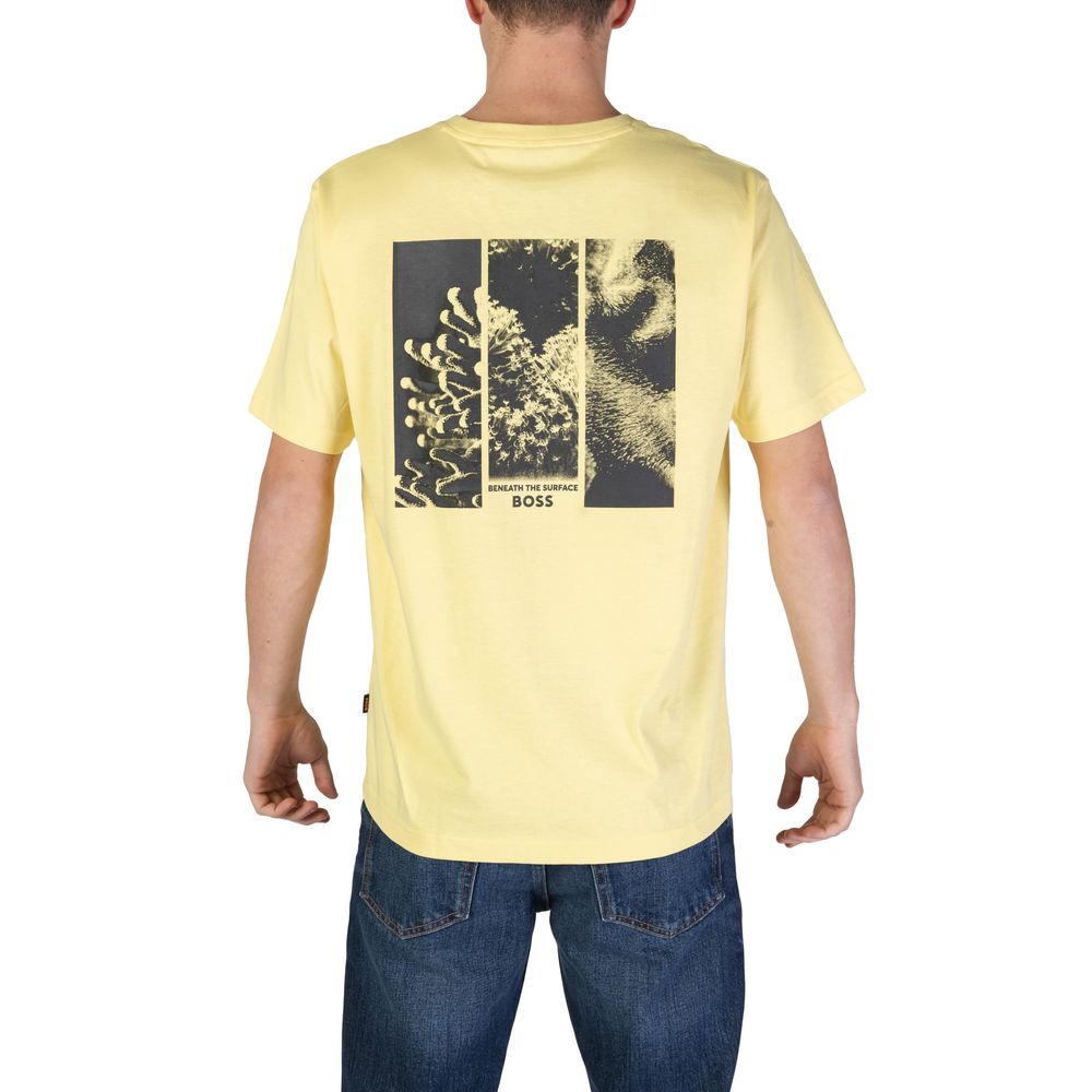 Hugo Boss Geel Katoenen T-shirt