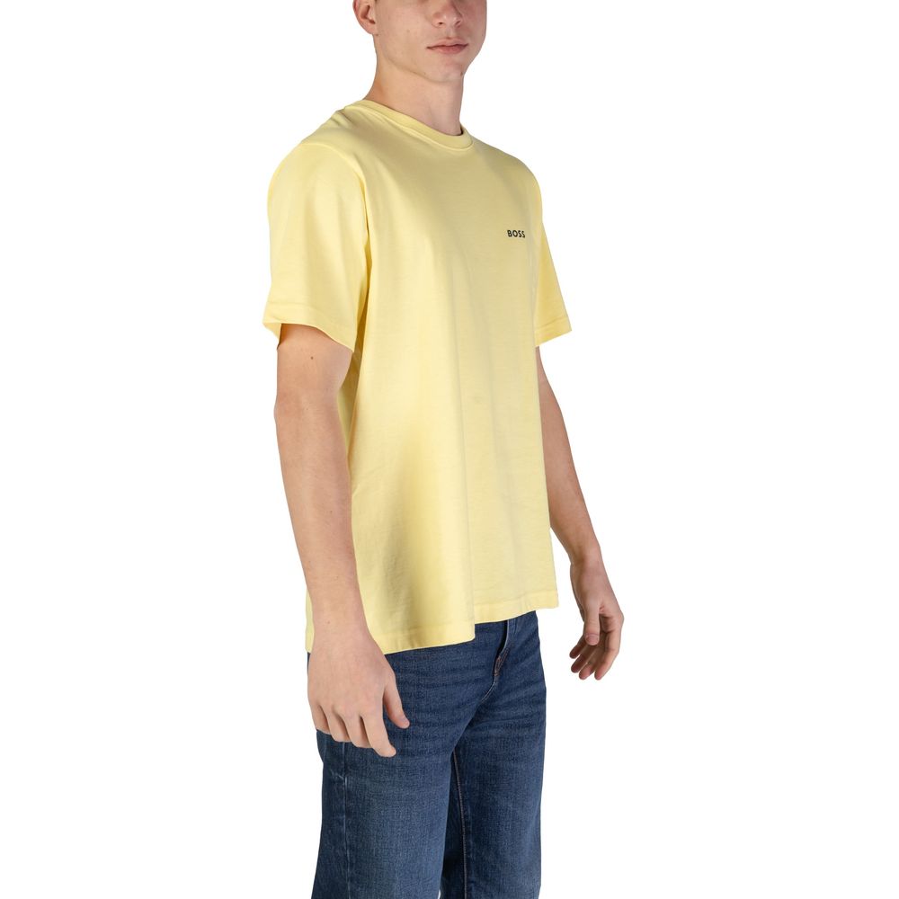 Hugo Boss Geel Katoenen T-shirt