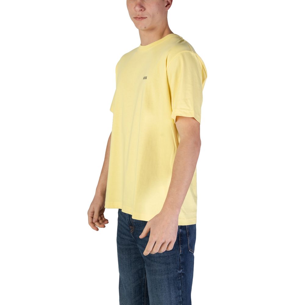 Hugo Boss Geel Katoenen T-shirt