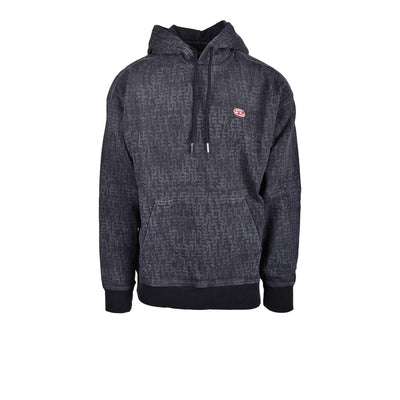 Dieselgrijze katoenen hoody