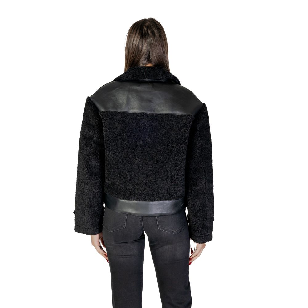 Morgan De Toi Zwarte Polyester Jas