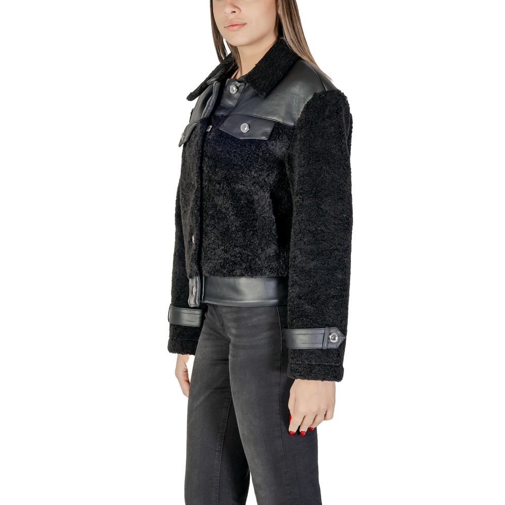Morgan De Toi Zwarte Polyester Jas