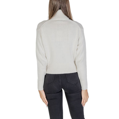Pull en coton crème Calvin Klein Jeans