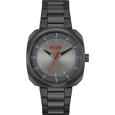 Montre Hugo Boss en acier inoxydable gris