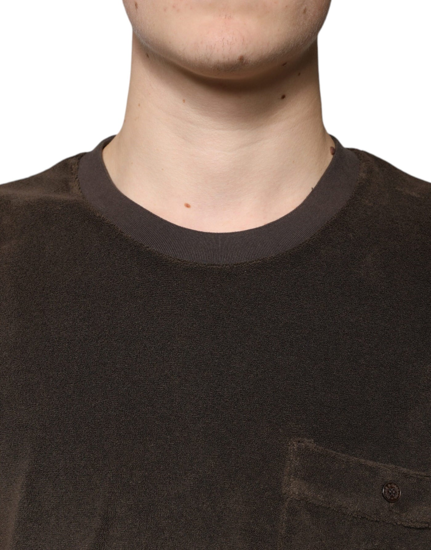 Dolce &amp; Gabbana Bruin Katoenen T-shirt met Ronde Hals en Korte Mouwen