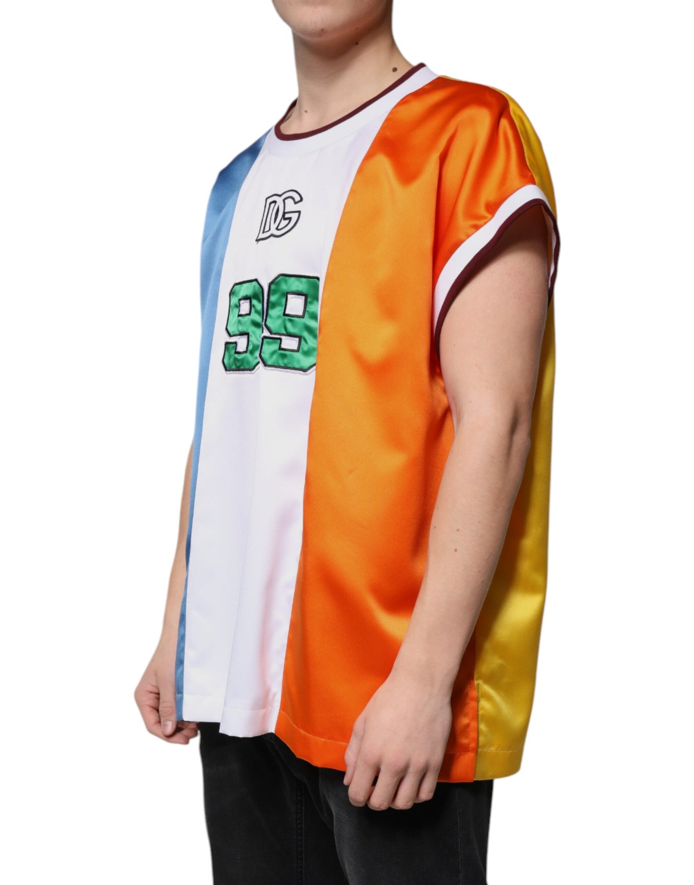 Dolce &amp; Gabbana Multicolor Jersey Tank Mouwloos T-shirt