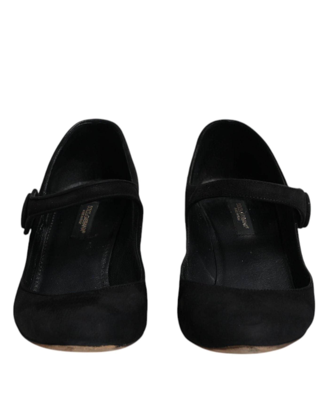 Dolce &amp; Gabbana Zwarte Suède KEIRA Hakken Pumps Schoenen