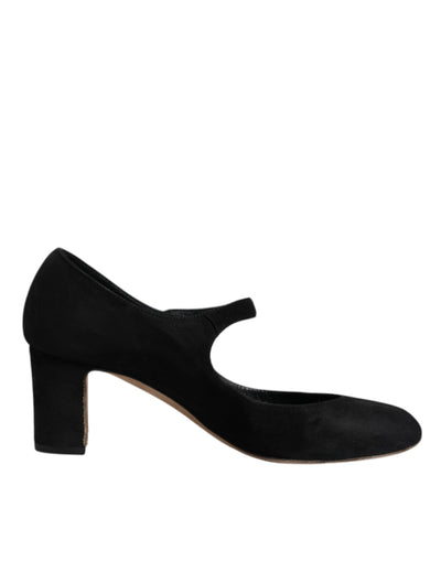 Dolce &amp; Gabbana Zwarte Suède KEIRA Hakken Pumps Schoenen