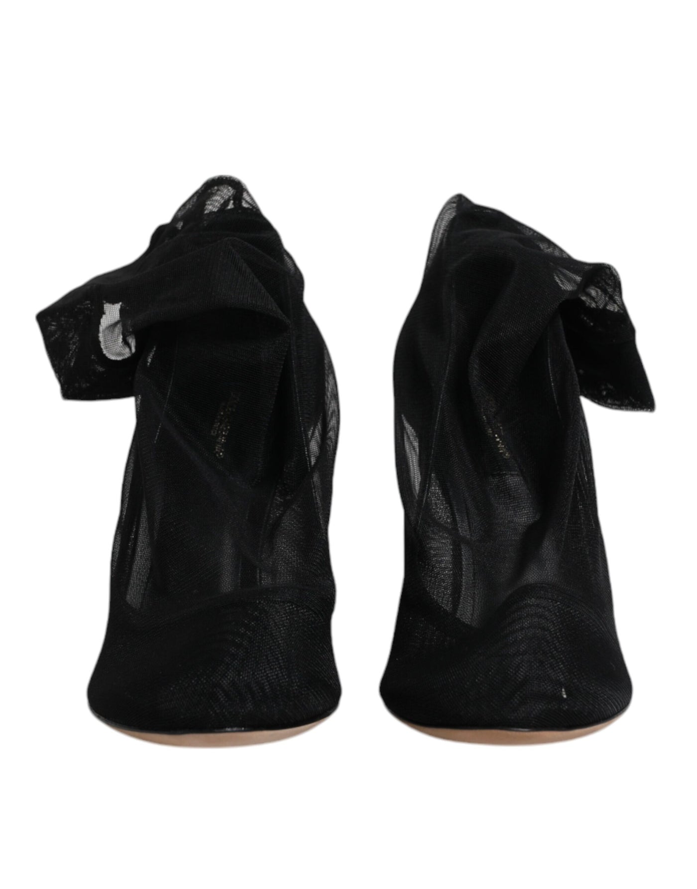 Bottes chaussettes en nylon extensible noir Dolce &amp; Gabbana