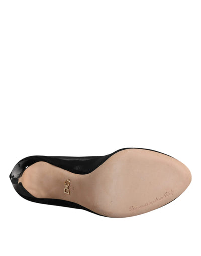 Bottes chaussettes en nylon extensible noir Dolce &amp; Gabbana