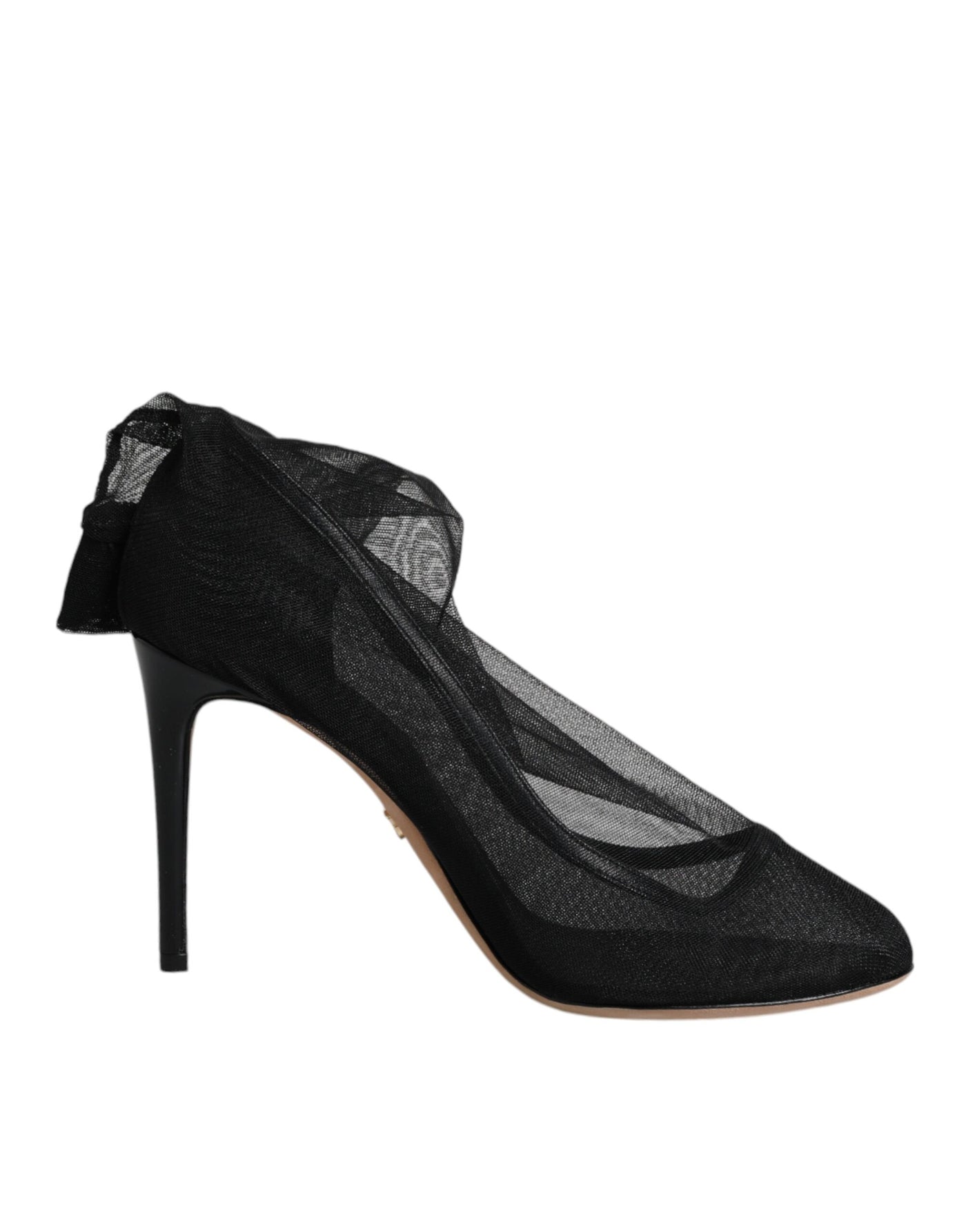 Bottes chaussettes en nylon extensible noir Dolce &amp; Gabbana