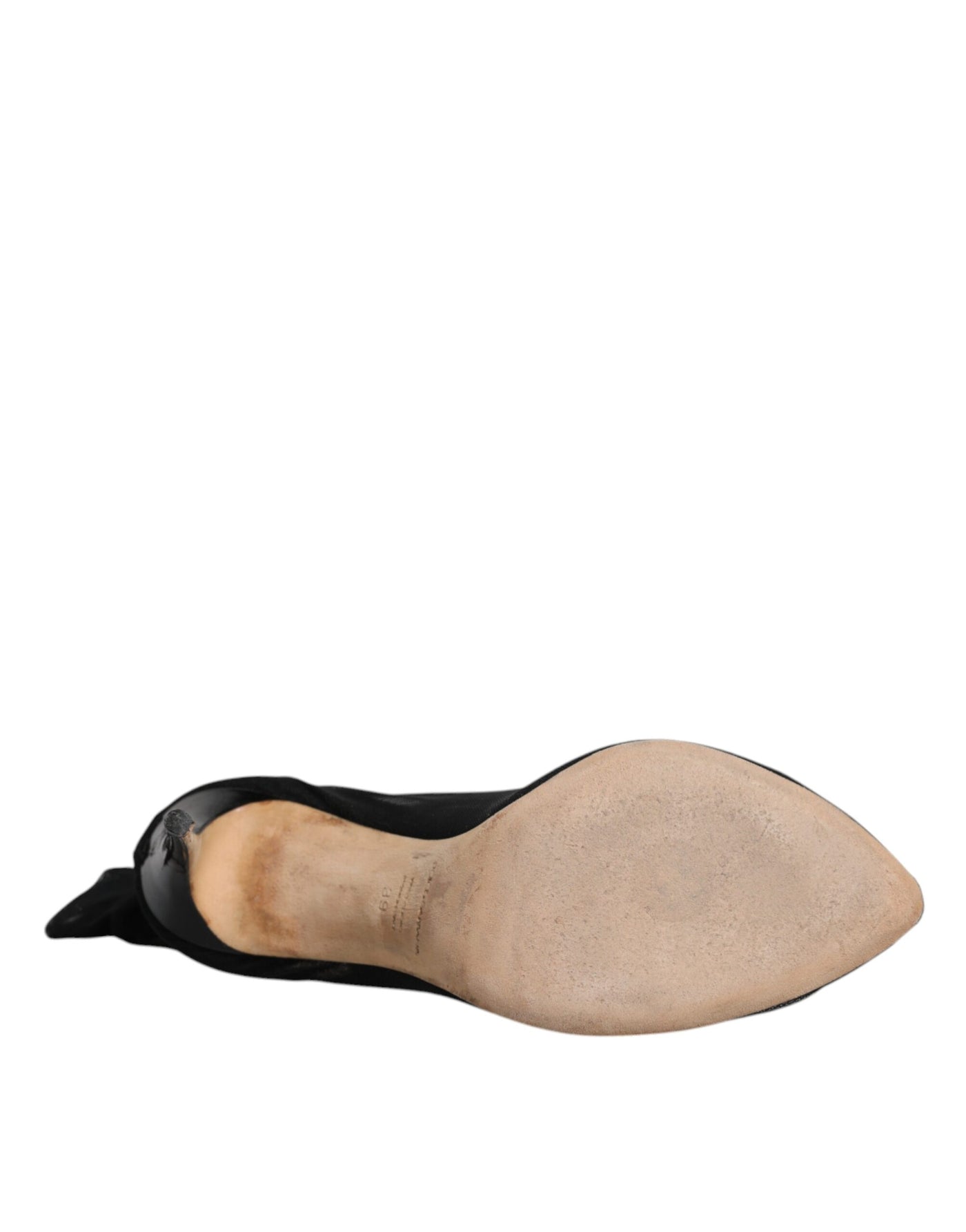 Bottes chaussettes en nylon extensible noir Dolce &amp; Gabbana