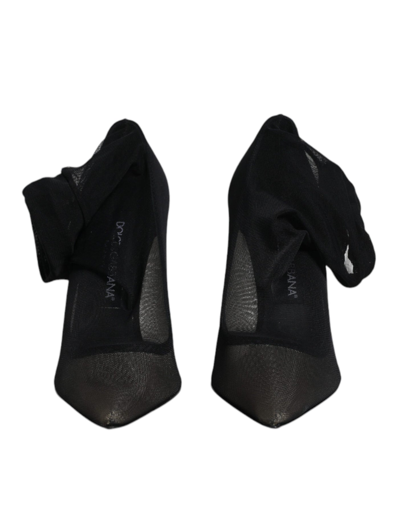 Chaussures style chaussettes en maille viscose noire Dolce &amp; Gabbana