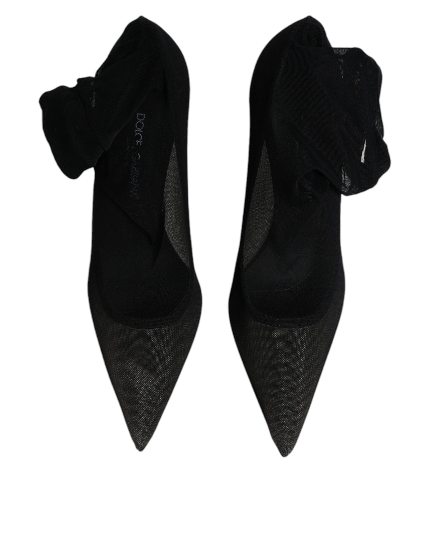 Chaussures style chaussettes en maille viscose noire Dolce &amp; Gabbana