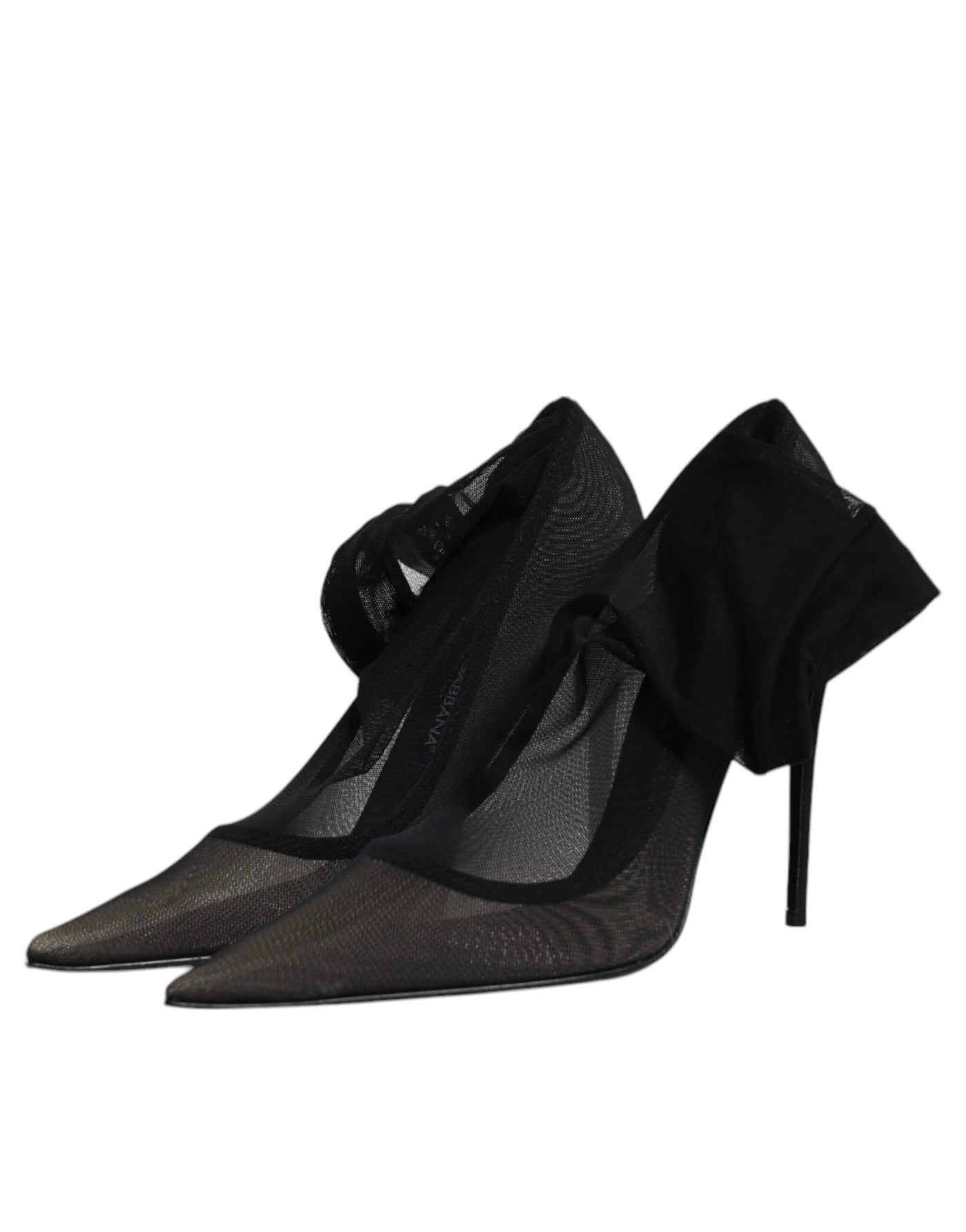 Chaussures style chaussettes en maille viscose noire Dolce &amp; Gabbana