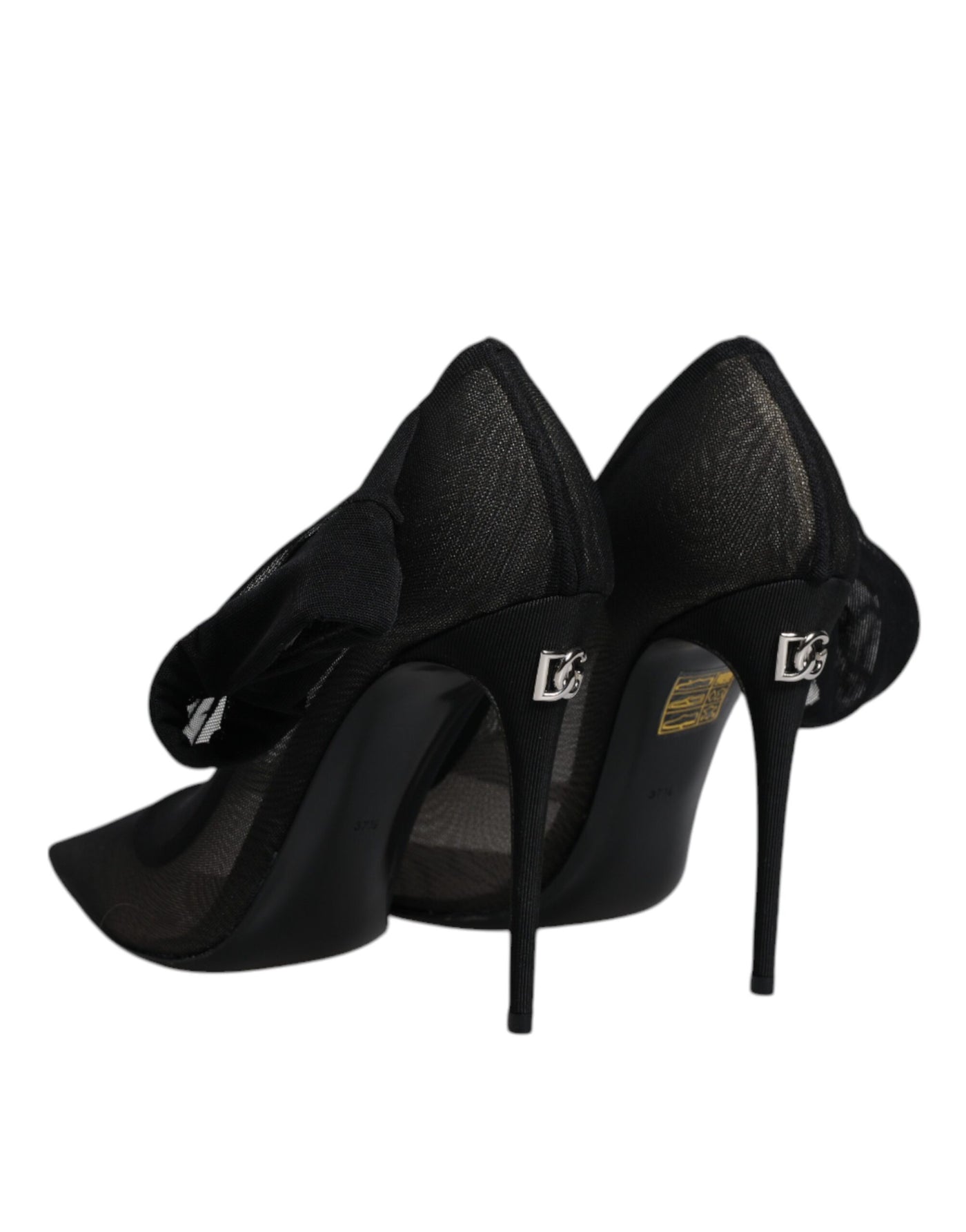 Chaussures style chaussettes en maille viscose noire Dolce &amp; Gabbana