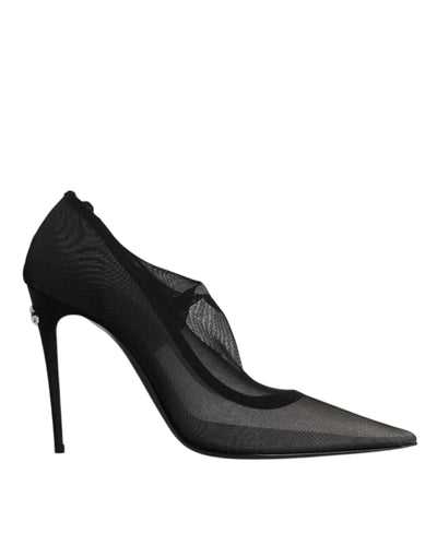 Chaussures style chaussettes en maille viscose noire Dolce &amp; Gabbana