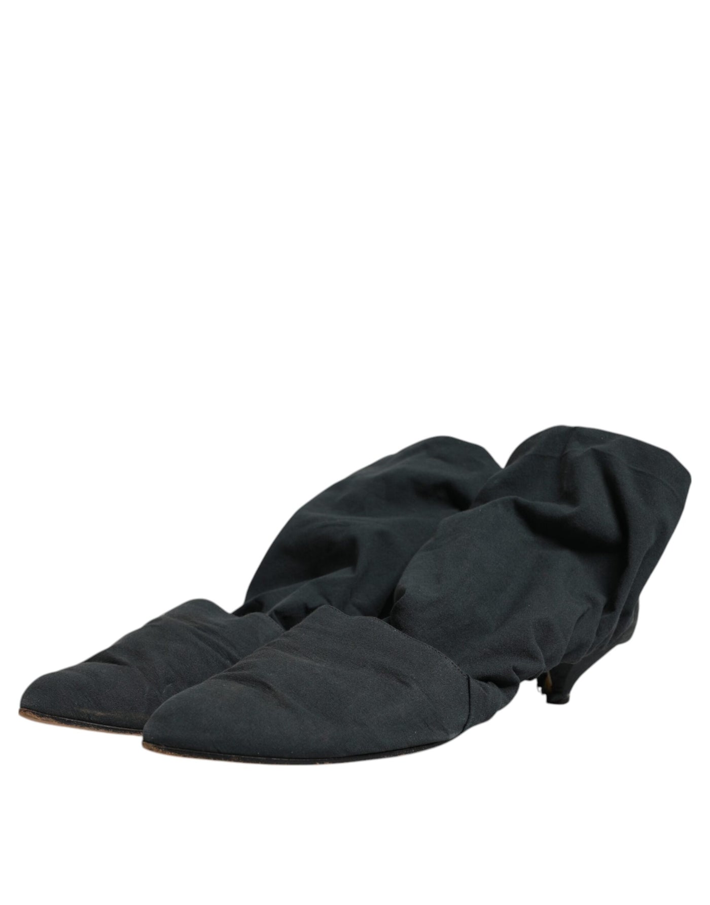 Bottines style chaussettes en coton vert Dolce &amp; Gabbana