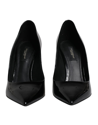 Dolce &amp; Gabbana Zwarte Lakleer Hoge Hakken Pumps Schoenen