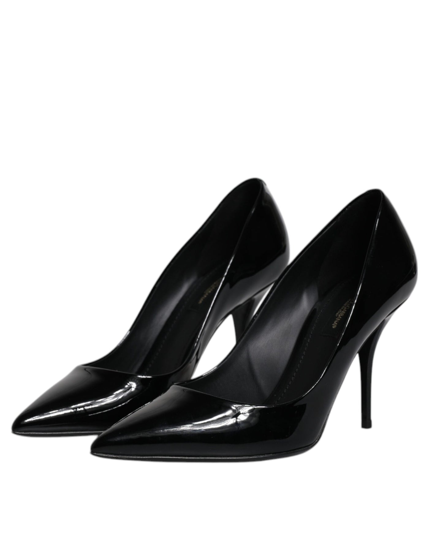 Dolce &amp; Gabbana Zwarte Lakleer Hoge Hakken Pumps Schoenen