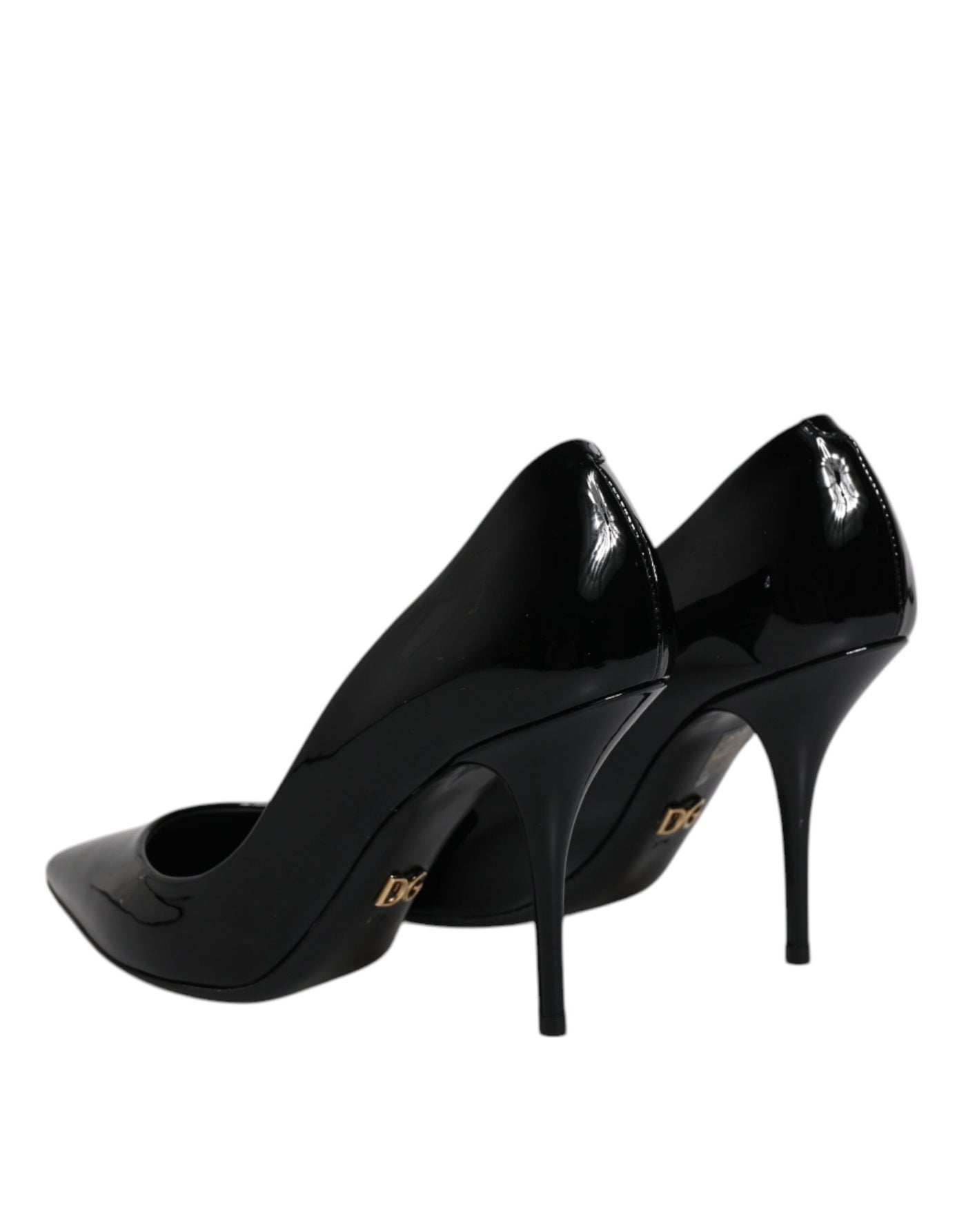 Dolce &amp; Gabbana Zwarte Lakleer Hoge Hakken Pumps Schoenen