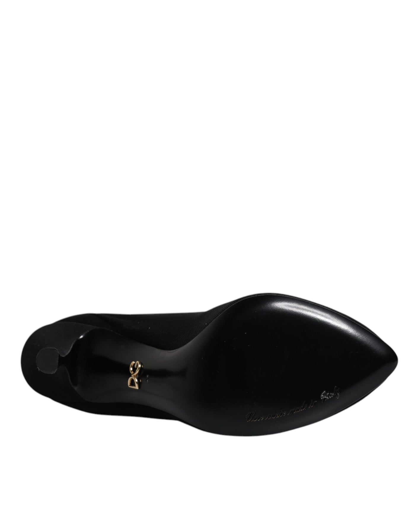 Chaussures à talons aiguilles en maille de soie noire Dolce &amp; Gabbana