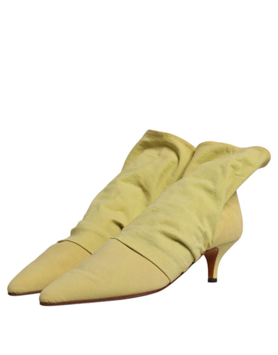 Bottines à talons style chaussettes vertes Dolce &amp; Gabbana