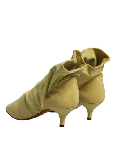Bottines à talons style chaussettes vertes Dolce &amp; Gabbana
