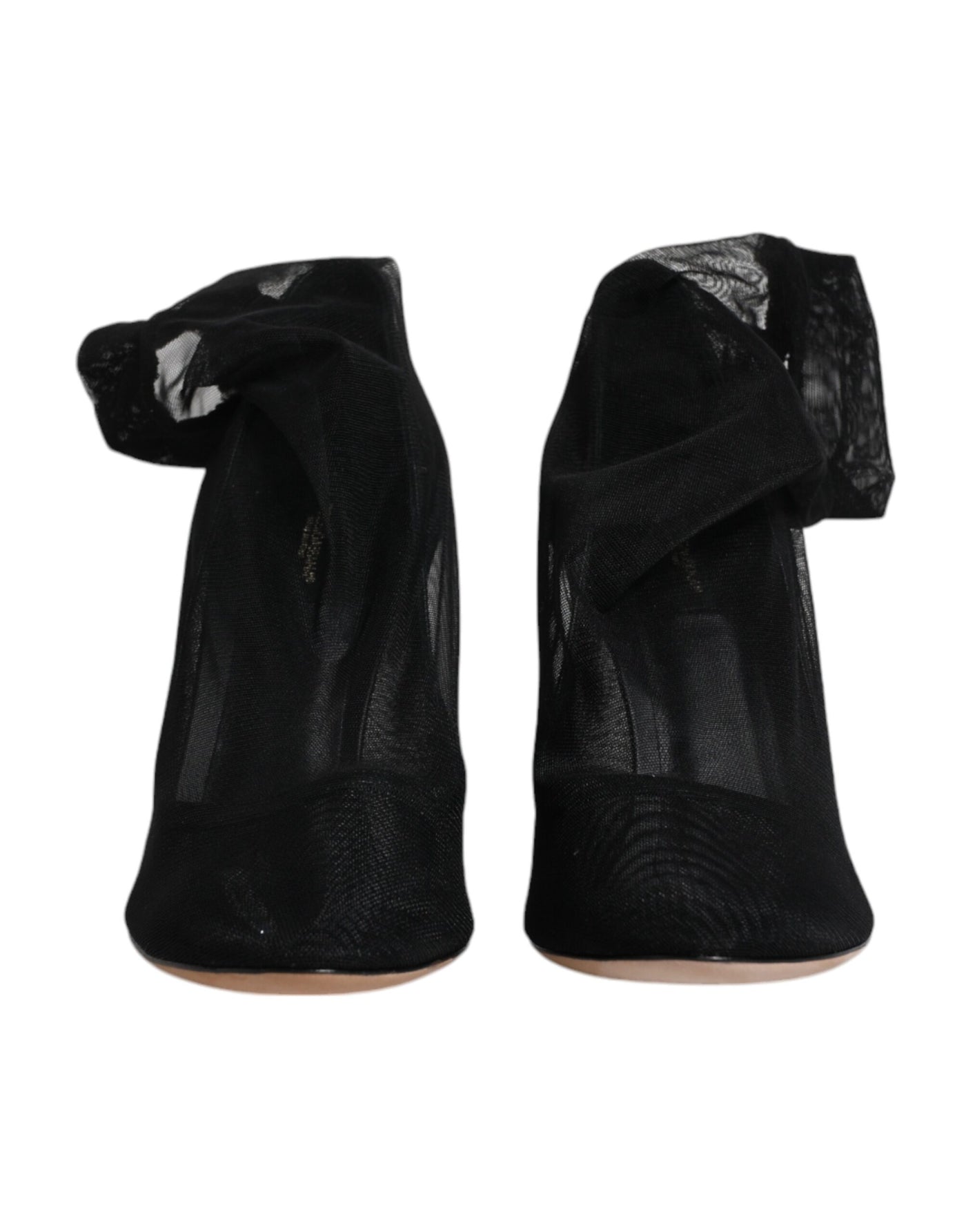 Bottes style chaussettes en maille de nylon noir Dolce &amp; Gabbana