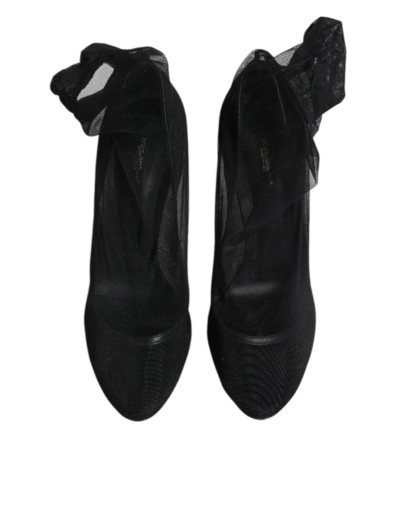 Bottes style chaussettes en maille de nylon noir Dolce &amp; Gabbana