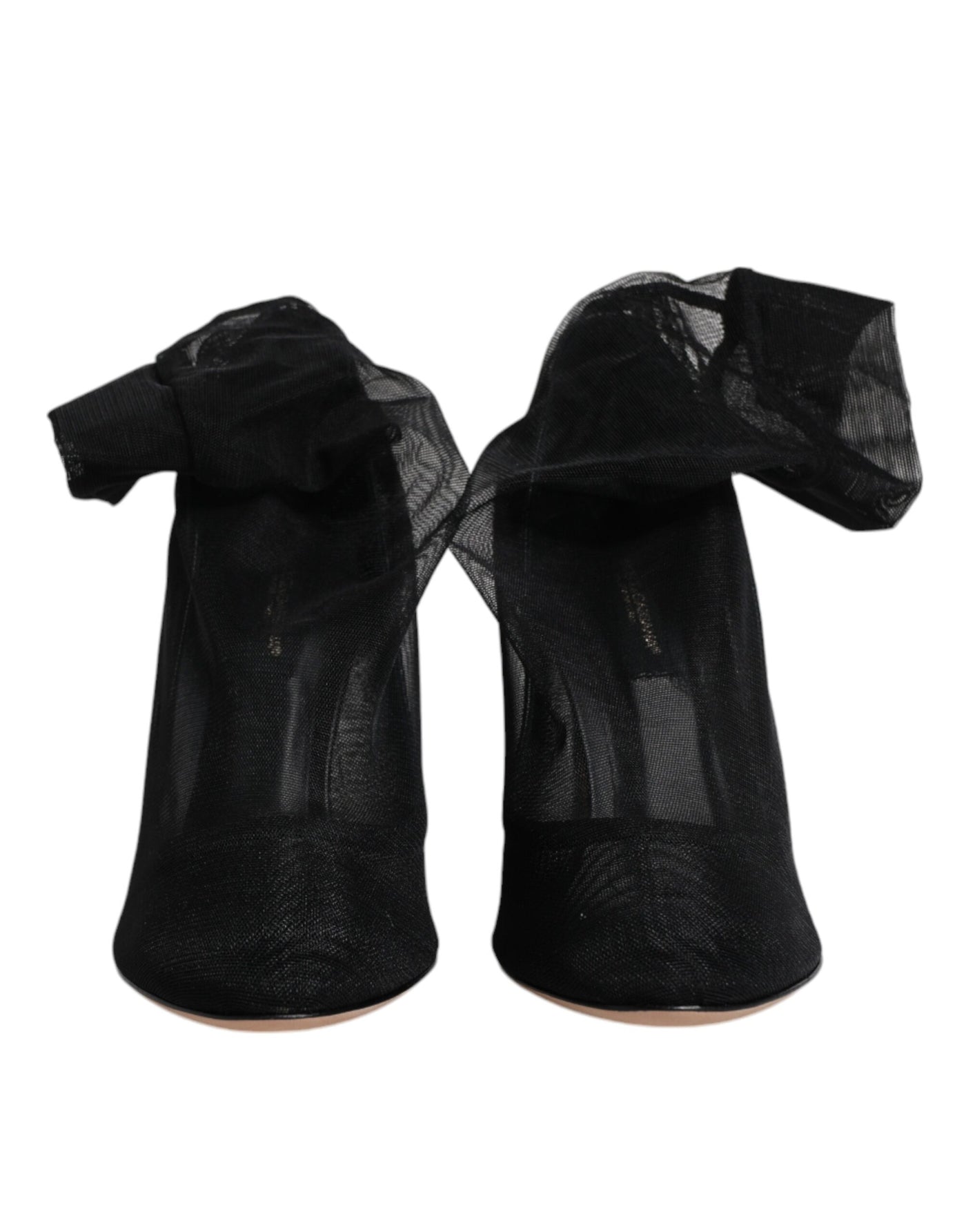 Bottes style chaussettes en maille de nylon noir Dolce &amp; Gabbana