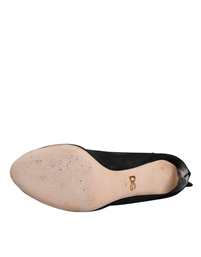 Bottes style chaussettes en maille de nylon noir Dolce &amp; Gabbana