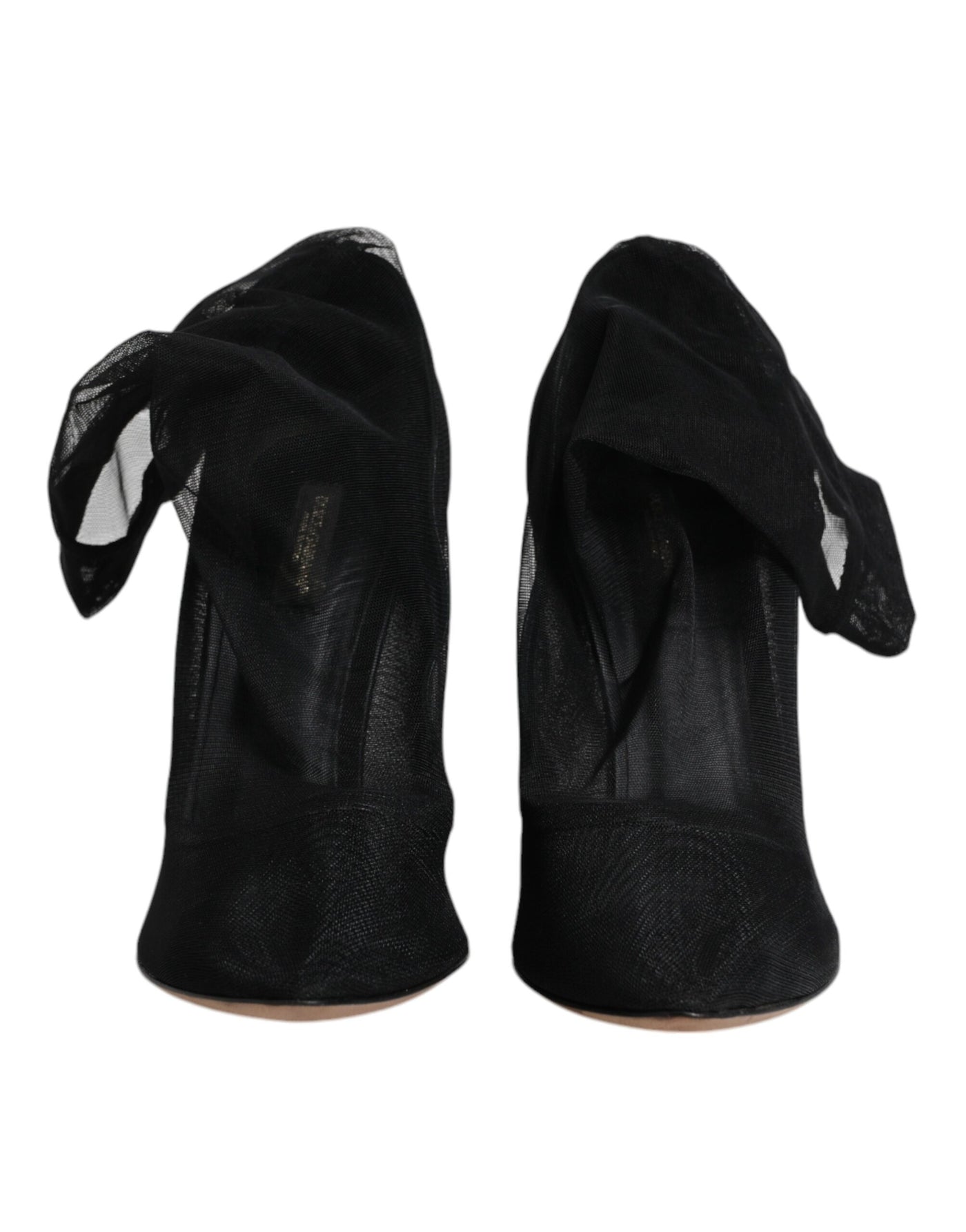 Bottes style chaussettes en maille de nylon noir Dolce &amp; Gabbana