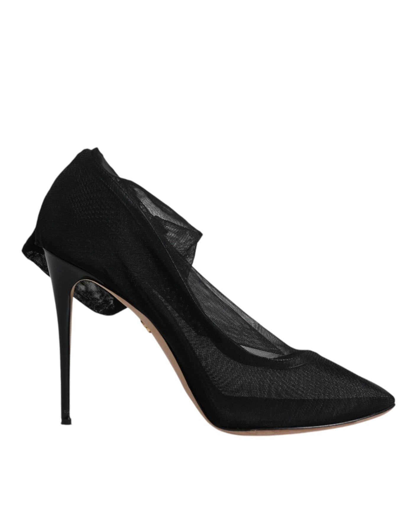 Bottes style chaussettes en maille de nylon noir Dolce &amp; Gabbana