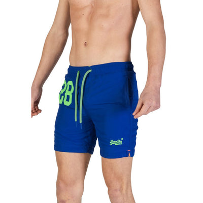 Superdry Blauwe Polyester Zwemkleding