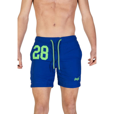 Superdry Blauwe Polyester Zwemkleding