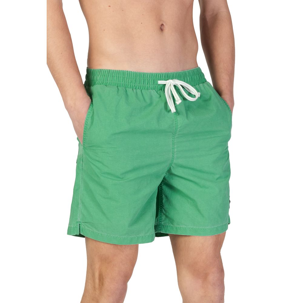 Short de bain en nylon vert Lyle &amp; Scott