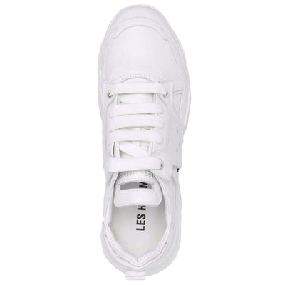 Les Hommes witte kalfsleren heren sneaker