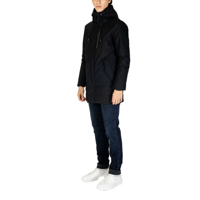 Hydra Clothing Black Nylon Jackets & Coat