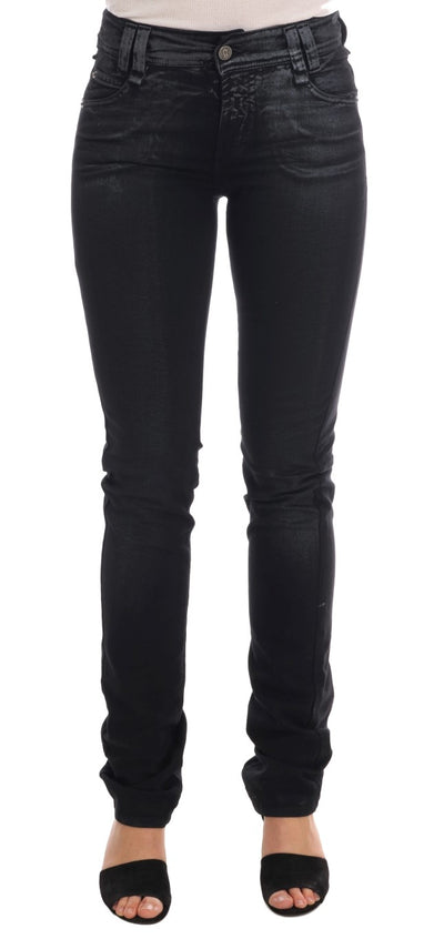 John Galliano Grijze Wassing Katoenen Stretch Regular Fit Jeans