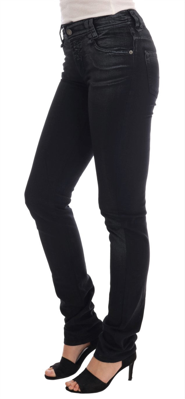 John Galliano Grijze Wassing Katoenen Stretch Regular Fit Jeans