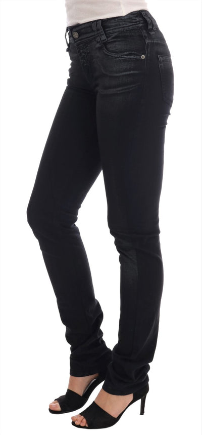 John Galliano Grijze Wassing Katoenen Stretch Regular Fit Jeans