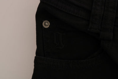 John Galliano Zwarte Katoenen Denim Stretch Regular Fit Jeans