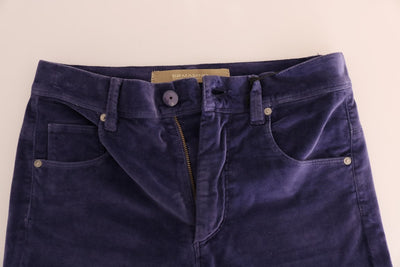 Ermanno Scervino paarse corduroy stretch bootcut broek