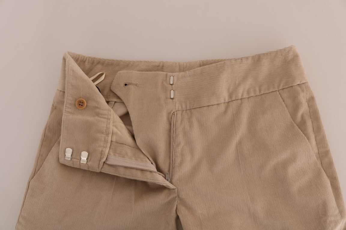 Ermanno Scervino beige katoenen bootcut broek
